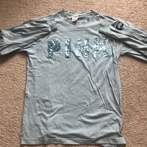 Long sleeve campus Pink Shirt